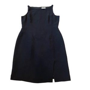 Vintage Ann Taylor Loft black Sheath Dress size 14 petite